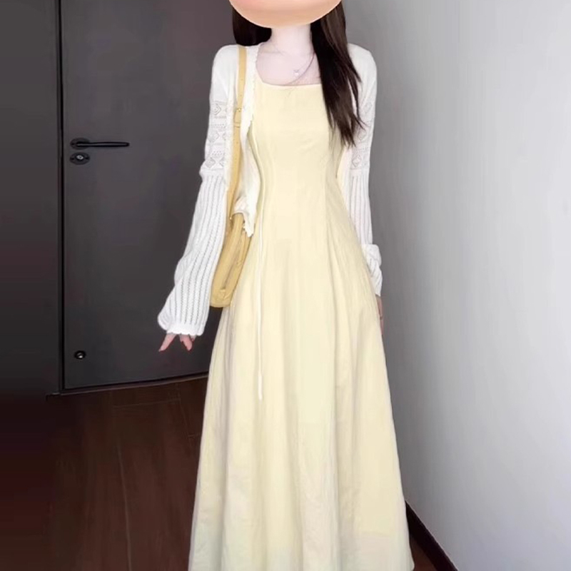 French-Style Nursing Dress Set for Spring and Summer Outings, Stylish Postpartum Wear for Hot Moms, Elegant Long Dress, Nursing Clothes French-Style Nursing Dress Set for Spring and Summer Outings, Stylish Postpartum Wear for Hot Moms, Elegant Long Dress, Nursing Clothes