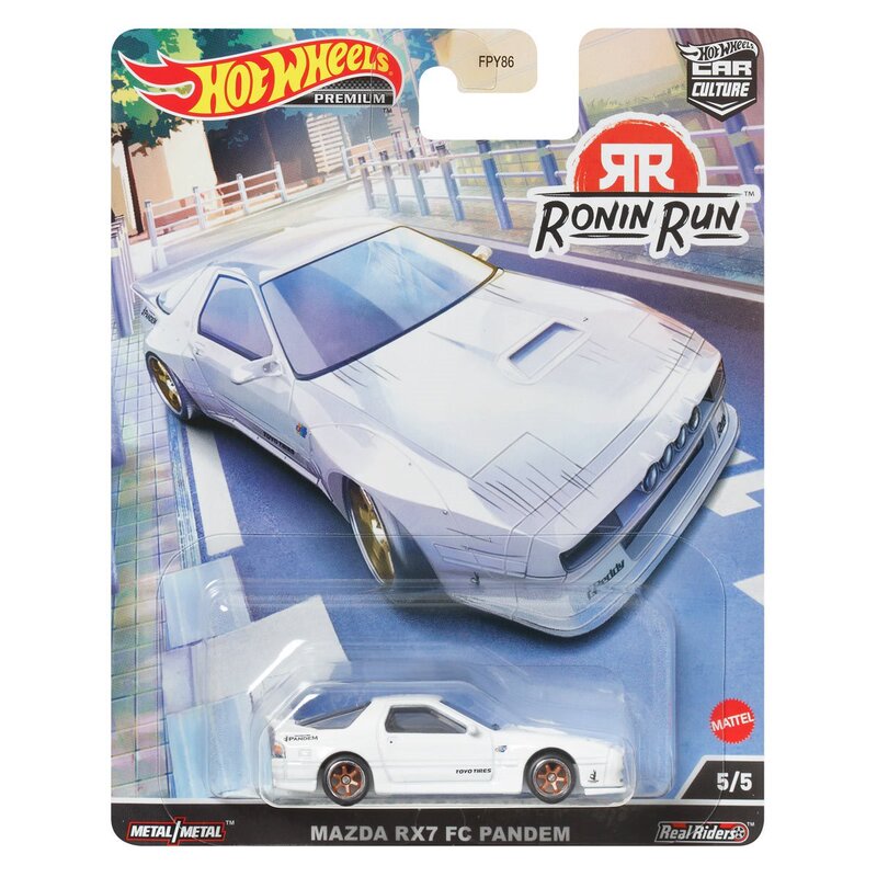 Hot Wheels Car Culture Racer Series Mazda Rx7 Alloy Collectible Car Model Iron Base Rubber Tires Fpy86