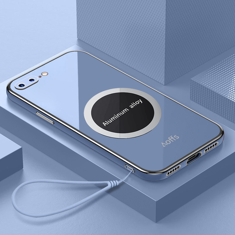 Suitable for Apple 7 Phone Case iPhone 8 Protective Silicone Cover 7Plus Full Coverage Anti-Drop Ip8 Soft Case 8P Ultra-Thin Shell 7P Stylish Puls Unisex Trendy I7 Seven I8 Eight High-End New Simple Design