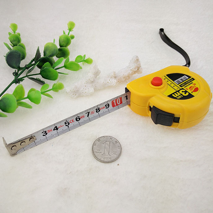 P022C red dot yellow box 3 m tape measure 12 up 2 yuan store day with department store small goods free mail 2 RMBtwo small gift