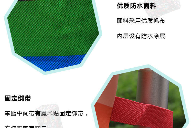 Panier pour vélo en toile - Ref 2256961 Image 35