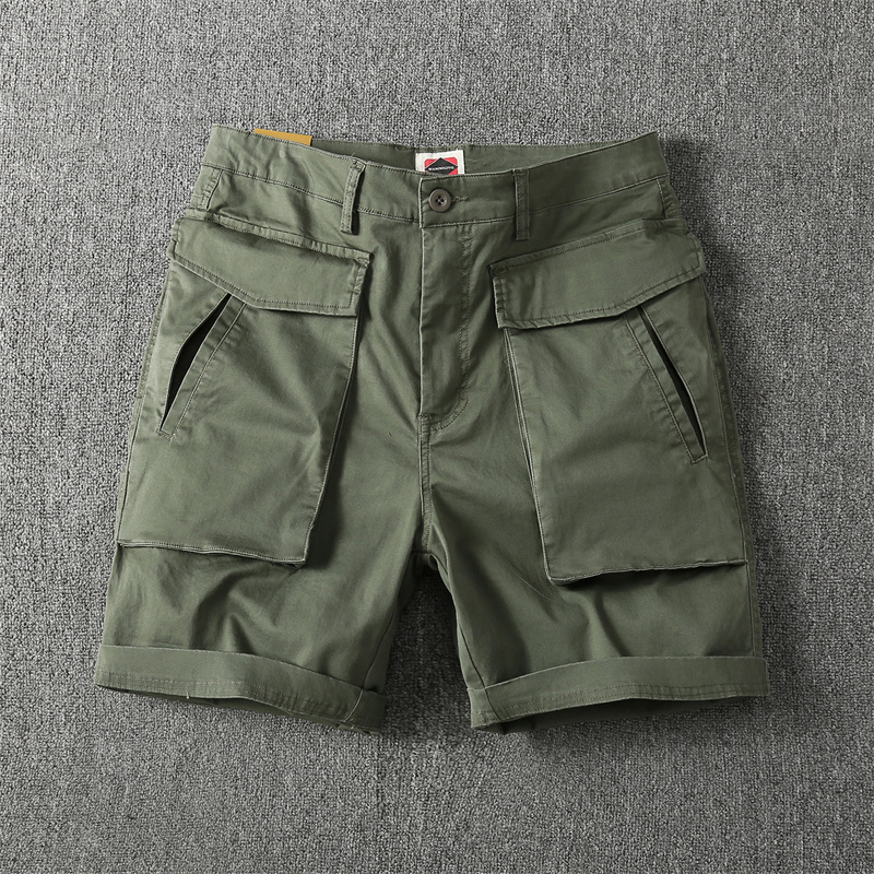 Summer American-Style Multi-Pocket Stretch Cargo Shorts for Men, Trendy Brand ins Shawn Yue Loose Casual Mid-Length Shorts Summer American-Style Multi-Pocket Stretch Cargo Shorts for Men, Trendy Brand ins Shawn Yue Loose Casual Mid-Length Shorts
