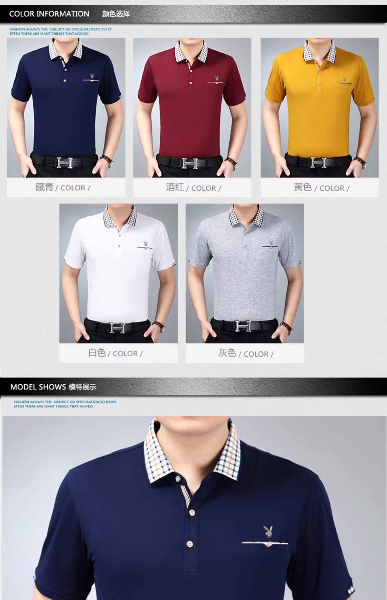 Mùa hè 2018 nam ngắn tay áo thun cotton mỏng 40-50 tuổi người trung niên đã dẫn dắt đầm bố mùa hè áo thun nam tay ngắn đen