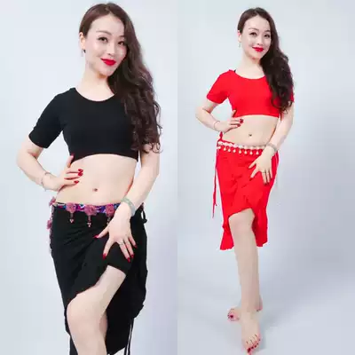 SWEGAL belly dance 2021 new set of modal female beginner practice clothes apron short fat and thin
