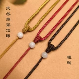 Плетеная подвеска ручной работы, золотой ремешок из нефрита