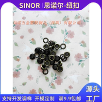 High-quality round eyelet button air eye button phoenix eye button hollow rivet copper eyelet complete size air eye metal buckle