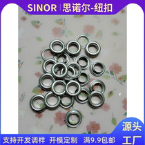 Factory direct sales round eyelet buckle shoe eyelet steam eye button phoenix eye button hollow copper eyelet rivet buckle in complete sizes