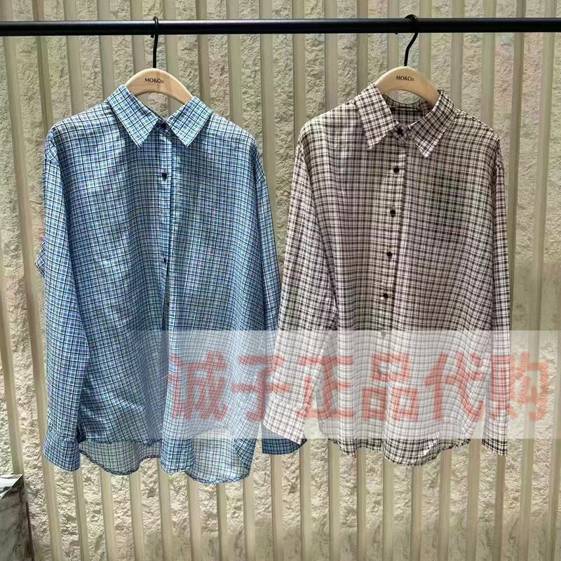 【Chengzi Mo】2026 Summer Authentic Plaid Shirt from the Boutique Mbf2Sht026 Tag Price 1399