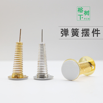 Wool Felt Poke Poke Clay Spring Base Handmade Diy Car Home Pendulum Gold Bullion With Glue Spring Base