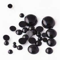 Doll Eyes Flat-bottomed Eyes Animal Eyes Nose Crochet Wool Thread Eye Accessories Handmade Diy Black Bean Eye