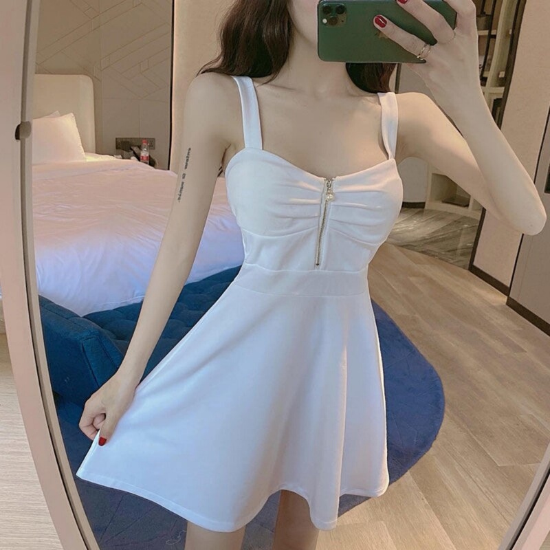 Sexy Summer Dress for Women, High-End Nightclub Style, Spaghetti Strap, Backless Mini Dress, Petite Influencer Outfit, Photogenic Clothing Sexy Summer Dress for Women, High-End Nightclub Style, Spaghetti Strap, Backless Mini Dress, Petite Influencer Outfit, Photogenic Clothing