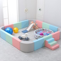 Childrens early education kindergarten software indoor playground shopping mall anti-collision soft bag sand pool fence wave ocean ball pool