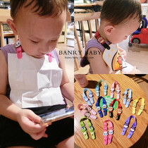 Export Japan baby saliva towel clip rice pocket handkerchief clip Childrens cartoon Anpanman halter neck paper towel clip