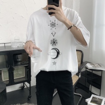 Mr. Short-sleeved T-shirt Mens Summer New Korean Loose Half sleeve Joker Casual Top