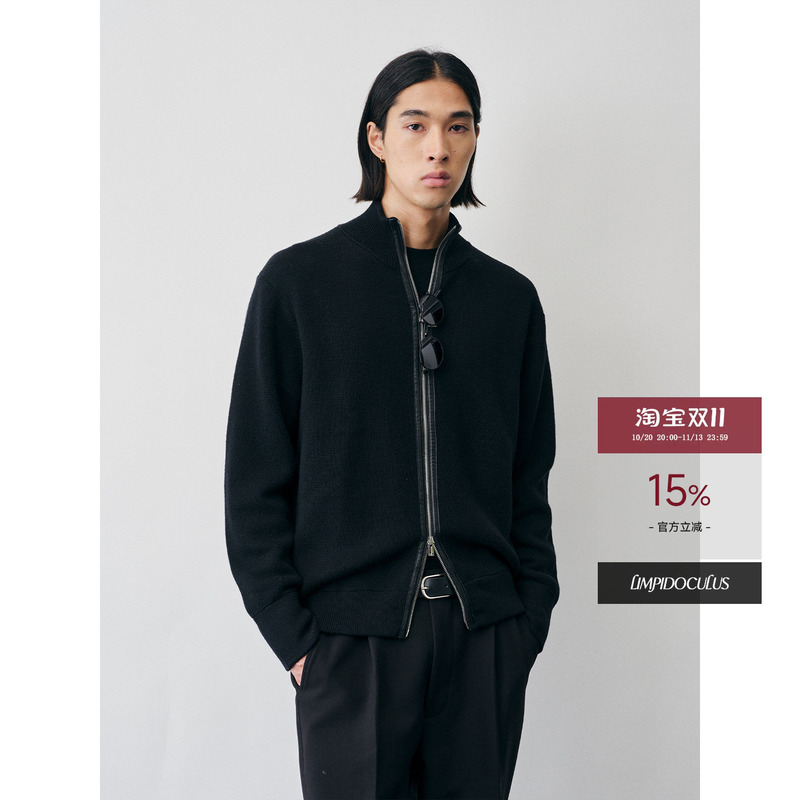 Limpidoculus 100 Tasmanian Worsted Wool 900g Sheepskin Zipper Cardigan Woolen Jacket Limpidoculus 100 Tasmanian Worsted Wool 900g Sheepskin Zipper Cardigan Woolen Jacket
