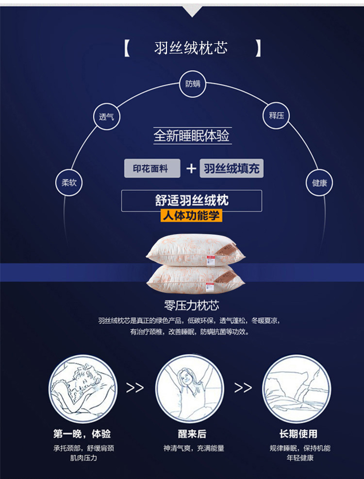 Gối cặp sinh viên trưởng thành gối đơn lõi gối cổ tử cung mềm có thể giặt gối với gối gối chống trào ngược babieskey