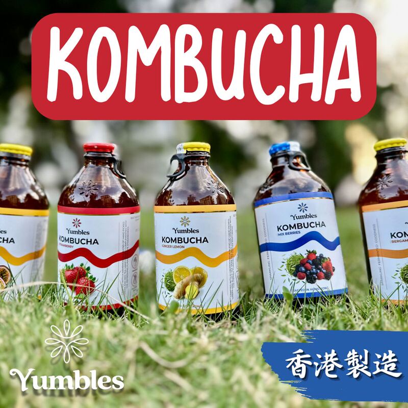 Probiotic Health-Boosting Sparkling Drink Kombucha Active Probiotic Fermented Kombucha Yumbles