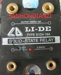 LI-DE 솔리드 스테이트 릴레이 S1D4-16A (S1D4-40A, S1D4-25A, S1D4-60A, S1D4-10A)