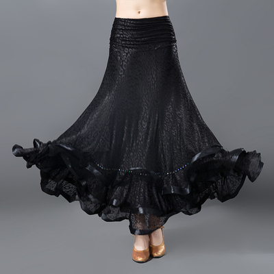 Tango Women&apos;s Modern National Standard Dance Half-length Dress Waltz Friendship Dance Exercise Skirt