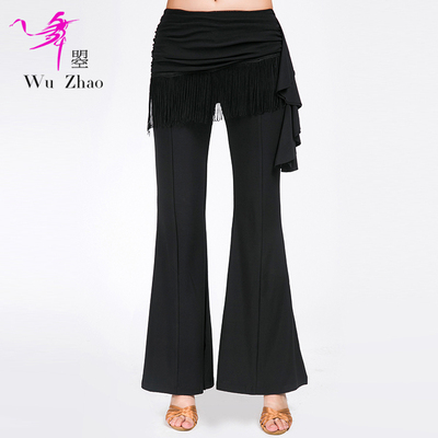 Adult Female Latin Dance LiuSuwei Bell Pants, Modern National Standard Dance Practice Pants