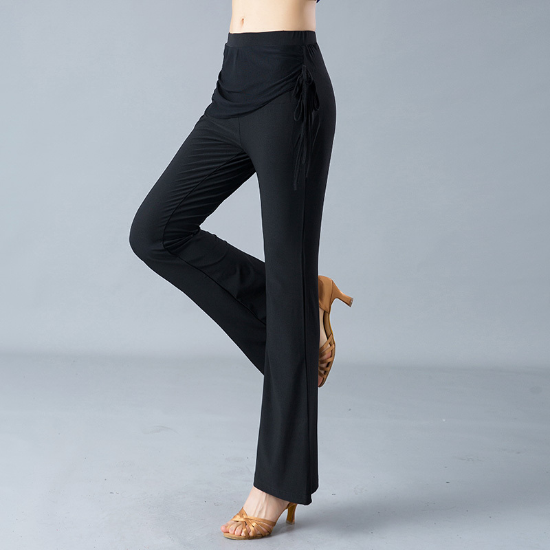 Adult female Latin pants, hip-wrapped and body-building, National Standard Square dance practice trousers