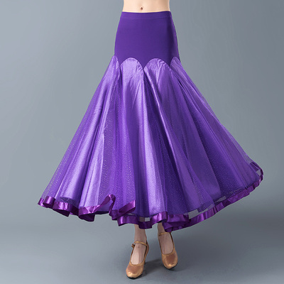 Modern skirt ladies ballroom Dress Adult Waltz halflength skirt