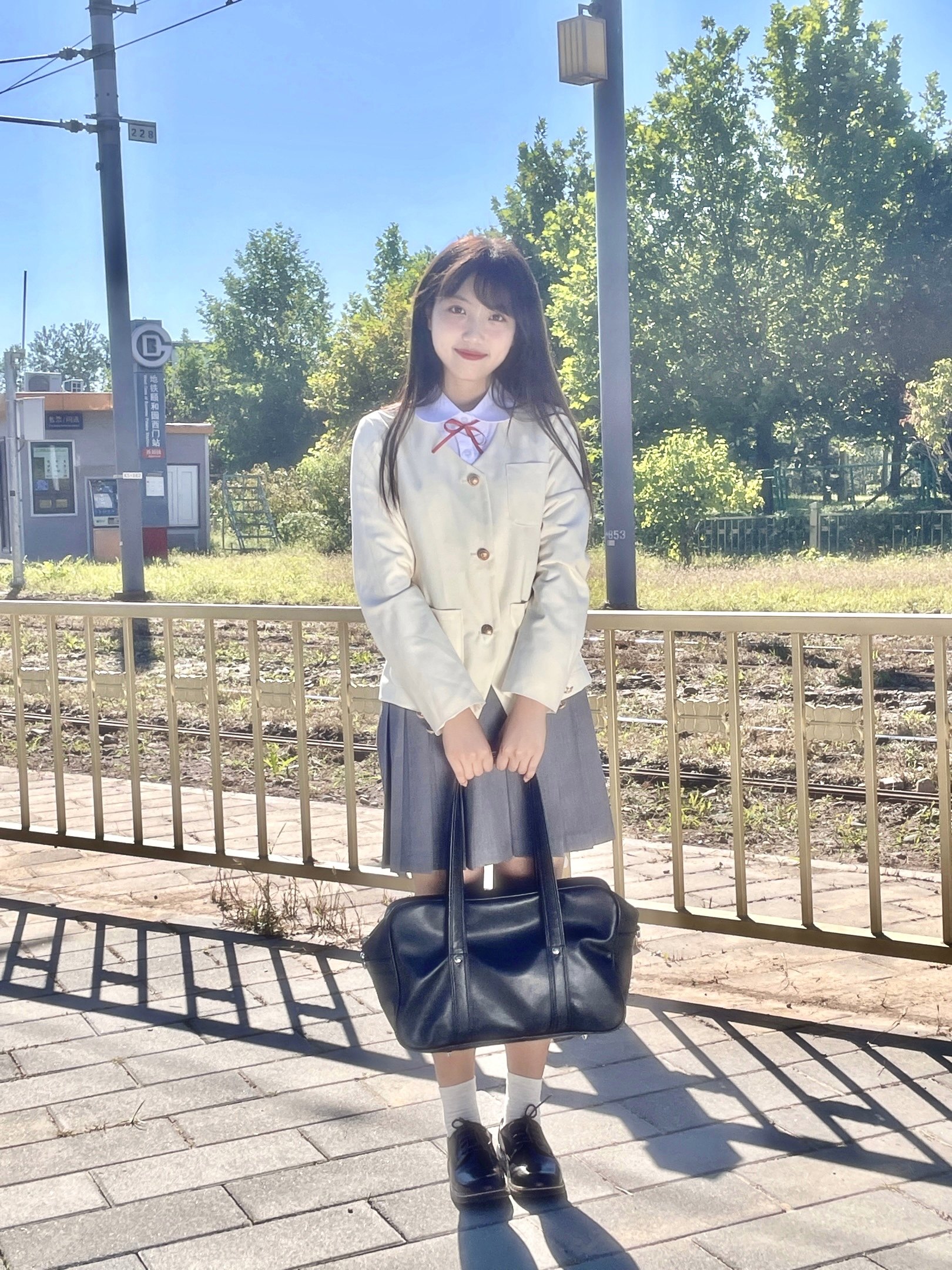 Do not make homemade Komatsu Nana same JK uniform cream yellow school sense coat
