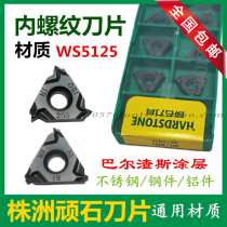 Zhuzhou huarui stone 16ER IR11 14 19BSPT 55 degree taper WS5125 threaded blade stainless steel