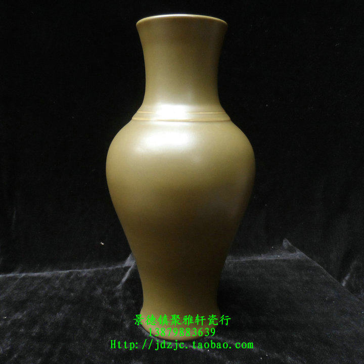 Jingdezhen Factory Goods Porcelain High Temperature Color Glaze (tea leaf end glaze) Guanyin bottle Chinese decorative vase swing piece
