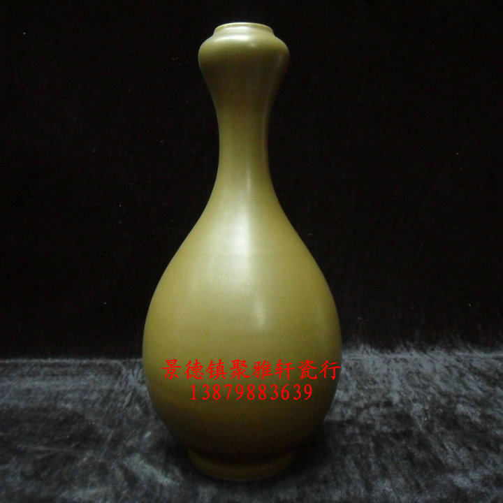 Jingdezhen factory goods antique high temperature color glaze (tea glaze) garlic bottle