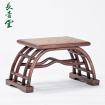 Changqingtang rattan small stool home bench creative low stool entrance living room bedroom shoe stool wearing shoe stool square stool