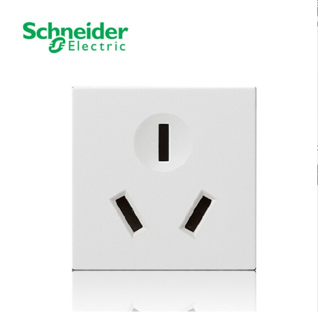 Schneider 118 type switch module Ruyi white switch socket panel exchangeable module three-hole two-hole module