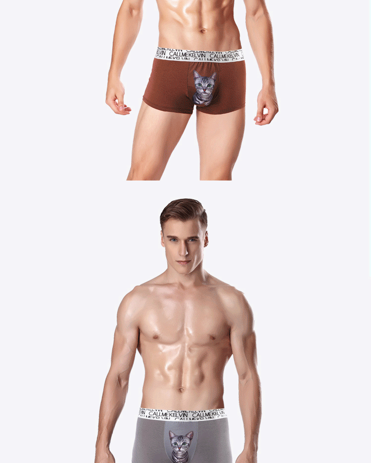 Cặp đôi đồ lót cotton dễ thương sáng tạo phiên bản Hàn Quốc của băng lụa thoáng khí nam boxer nữ tam giác ren cá tính quần lọt khe