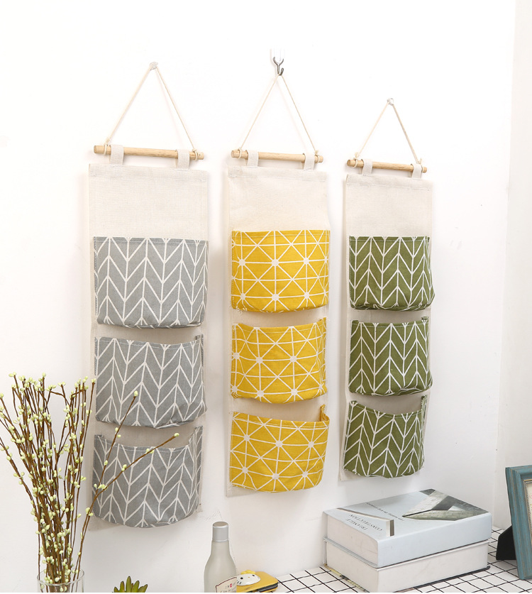 Cửa hàng bách hóa Tân Cương Brother Cotton Lưu trữ không thấm nước Treo Túi treo Nhiều lớp Túi vải Sundries Lưu trữ Túi lưu trữ Túi lưu trữ - Thiết bị sân khấu đèn nháy trang trí ngoài trời