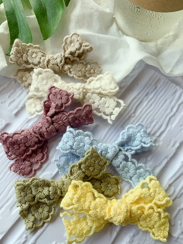 Импортный хлопковый волнистый аксессуар ручной работы, заколка для волос, ободок с бантиком, аксессуары, в корейском стиле