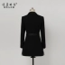 Mùa xuân nữ 2019 mới khí chất thời trang giản dị Slim đen dài đoạn nhỏ phù hợp với áo khoác dài tay