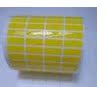 Color yellow bright white PET Alllett adhesive label paper 20 * 7 * 10000 waterproof and anti-oil tear resistant to high temperature