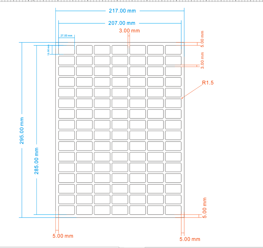 A4 paper laser office printer low temperature resistant label paper 27*15 liquid nitrogen blood bag test tube food freezing sticker