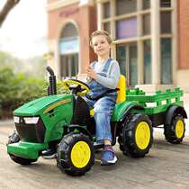 Net Red childrens electric tractor can sit on people with bucket remote control toy car engineering vehicle simulation square rental