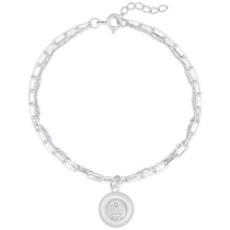 Trendy Acer Doraemon s925 silver bracelet silver jewelry silver medal double-layer gift girly heart fashionable gift for girlfriend