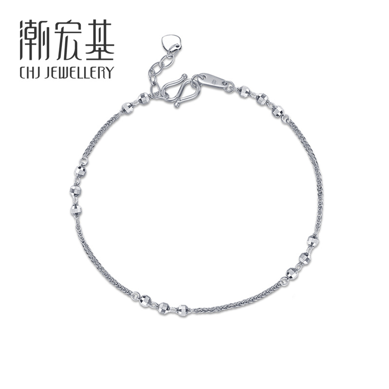 Chaoerji fruit pt950 bracelet women's platinum platinum bracelet rope fee 150