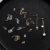 Медная цепь, китайская шпилька ручной работы, аксессуар, серьги, ожерелье, аксессуары, 14 карат, DIY