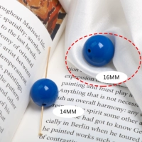 114#(103) синий сапфир 16 мм 1 шт.