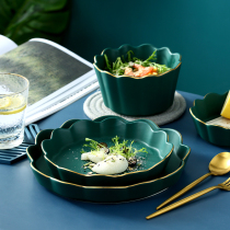 Nordic Creativity Phnom Penh Salad Bowl Ceramic Rice Bowls Fruit Bowl Soup Bowl Home Cutlery Sweet Bowl Snack Bowl