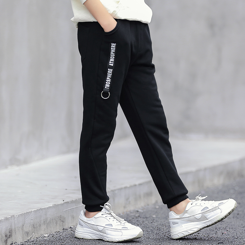 Chàng trai quần 2020 trẻ em mới sweatpants Hàn Quốc phiên bản của bức thư bên mùa xuân và mùa thu trong lớn childrens quần âu thủy triều.