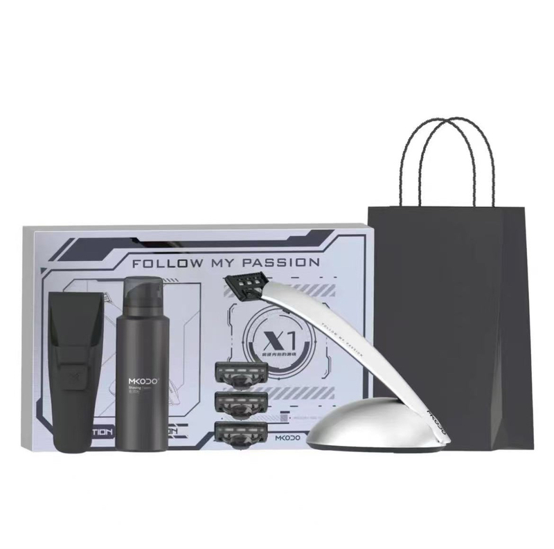Mkodo Sharp Razor Metal Mechanical Version Men's Manual Razor Gift for Boyfriend