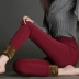 Quần legging nữ dài mặc quần siêu cao chân dài eo cao cộng với quần nhung dày ấm áp cho nữ mùa đông siêu dày