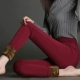 Quần legging nữ dài mặc quần siêu cao chân dài eo cao cộng với quần nhung dày ấm áp cho nữ mùa đông siêu dày