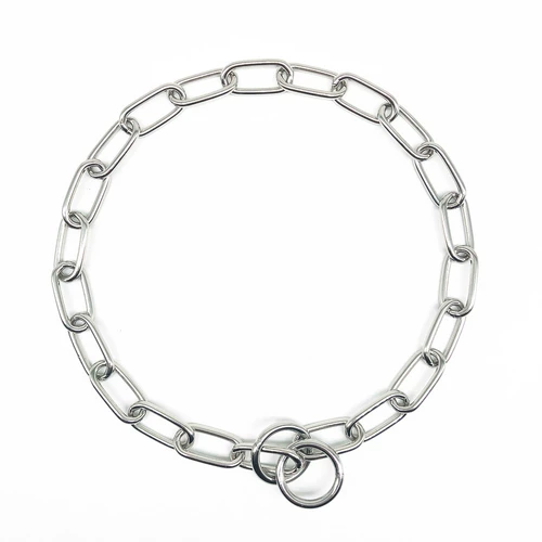 Краткое кольцо с собакой с собакой с головокружительностью из нержавеющей стали.