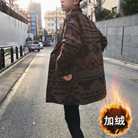 Áo gió nam trong phần dài của chiếc áo khoác ulzzang Học sinh Hàn Quốc trong phần chiếc áo khoác đẹp trai của thương hiệu Nizi Tide mặc hoang dã áo gió đẹp